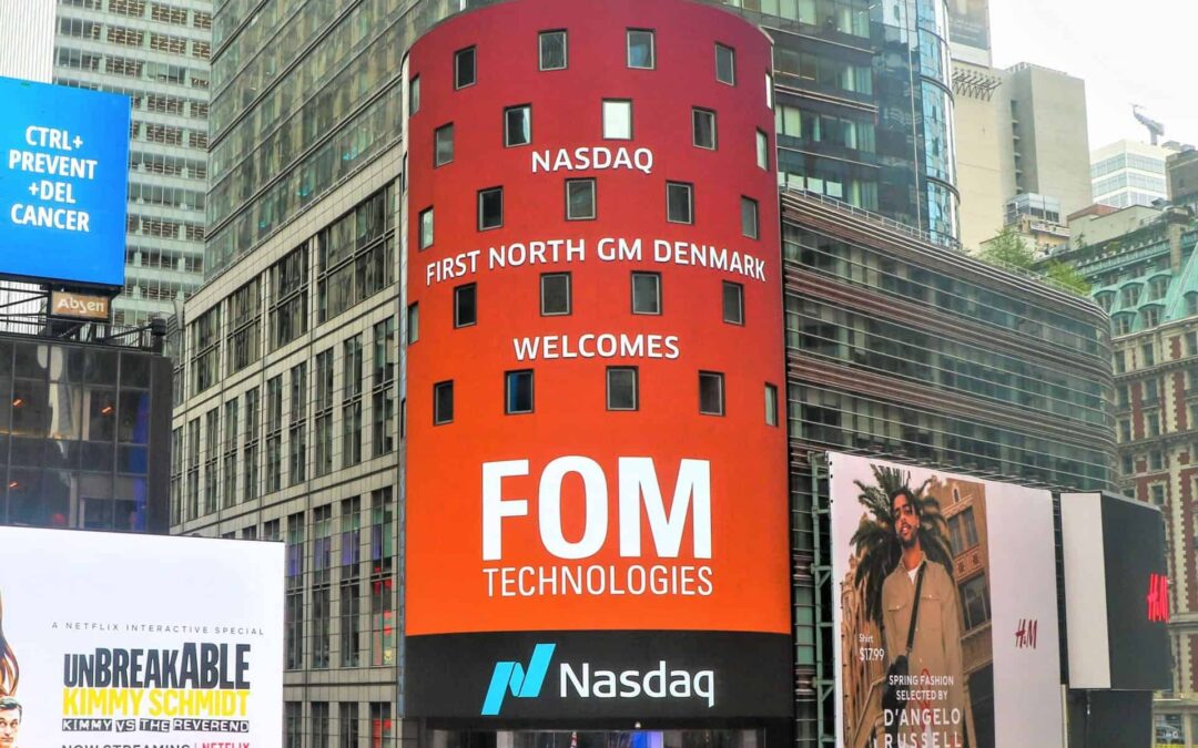 FOM Technologies launches on Nasdaq First North - Times Square
